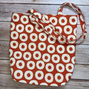 Värviline riidest kott voodriga